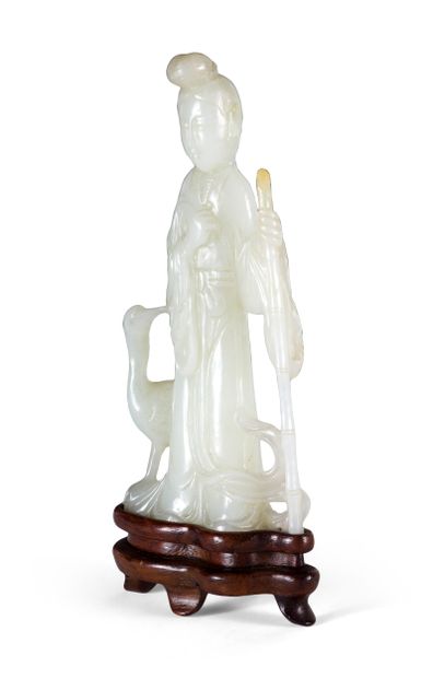 CHINA - 20th century
Celadon nephrite group...