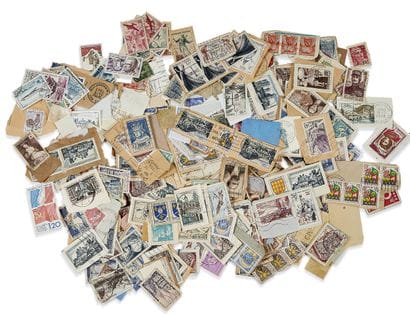 Set of postage stamps from France and various...