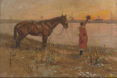 Edouard DOIGNEAU (1865-1954)
Chasse à courre
Encre...