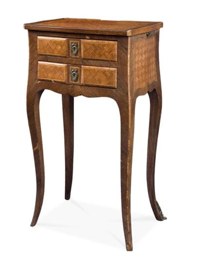 Petite table de salon en bois de placage...