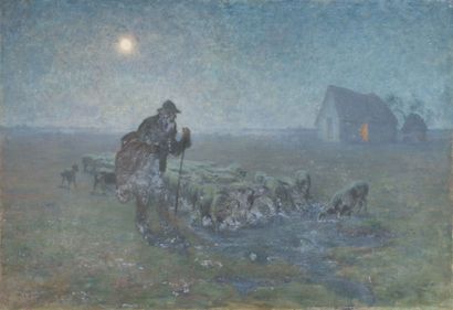 Paul VAYSON (1841-1911)
Au clair de lune
Huile...