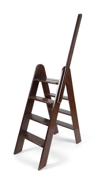 Library step stool in molded and patinated...