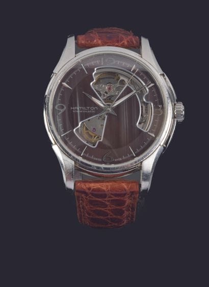 HAMILTON. Jazzmaster Open Heart. 
Men's wristwatch...