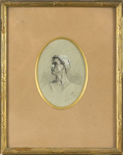 Alexandre BIDA (1813-1895)
Portrait d'homme...