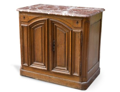 Hunting sideboard in molded and patinated...