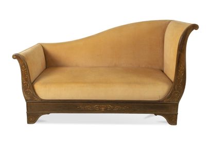 (AJOUT AU CATALOGUE) Méridienne à dossier...