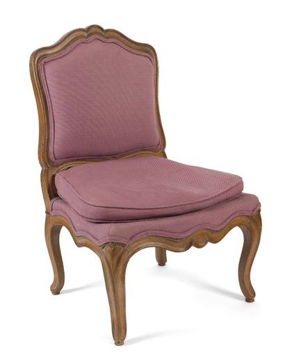 Moulded and patinated wood armchair
Louis...
