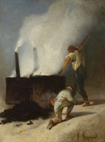 François REYNAUD (1825-1909)
Le fourneau
Huile...