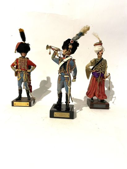 Figurines Marcel Riffet Lot of 3 pieces:...