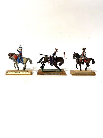 Guy Renaud figurines Set of 3 horsemen, 1st...