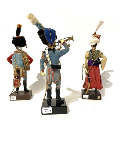 Figurines Marcel Riffet Lot of 3 pieces:...