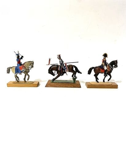 Guy Renaud figurines Set of 3 horsemen, 1st...