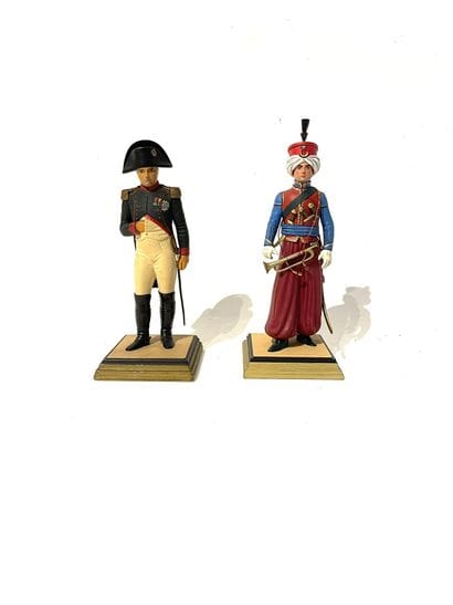 Georges Fouillé figurines. Lot of 2 pieces:...
