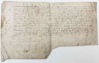 SAINT-VALERY-SUR-SOMME. 1523. Parchment,...