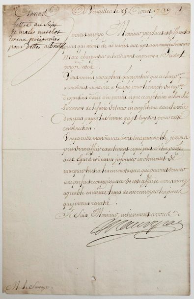 MAUREPAS (Jean-Frédéric PHÉLYPEAUX, Comte...