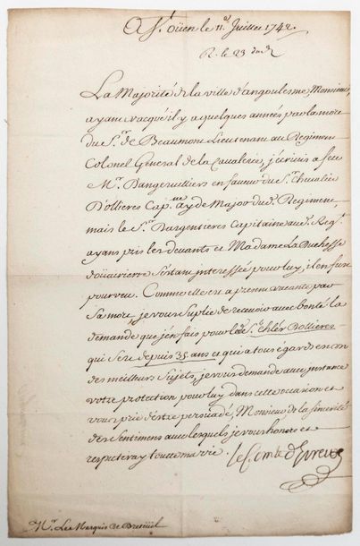 Henry-Louis de LA TOUR, Comte d'ÉVREUX (1679-1753)...