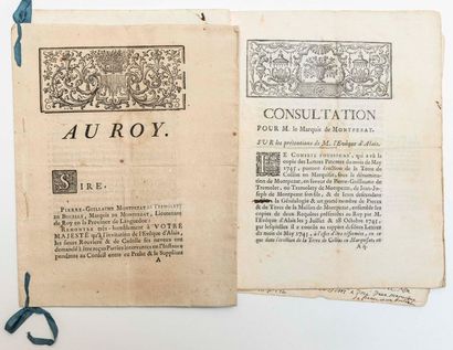 GARD. 1746. MARQUISATE OF MONTPEZAT. 3 prints....