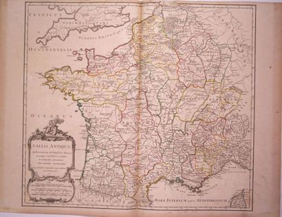 Map: THE ANTIQUE GALLIA; 