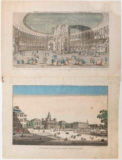 ENGLAND. LONDON. 2 optical views. 