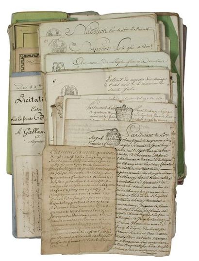 CHAZET-SUR-AIN (01). 87 Papers from 1760...