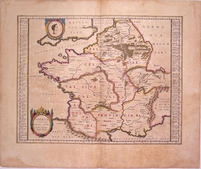 2 XVIIth c. cards: de LA GAULE. 