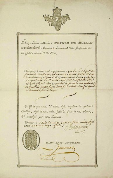 GENDARMES OF THE KING LOUIS'S GUARD XVI....