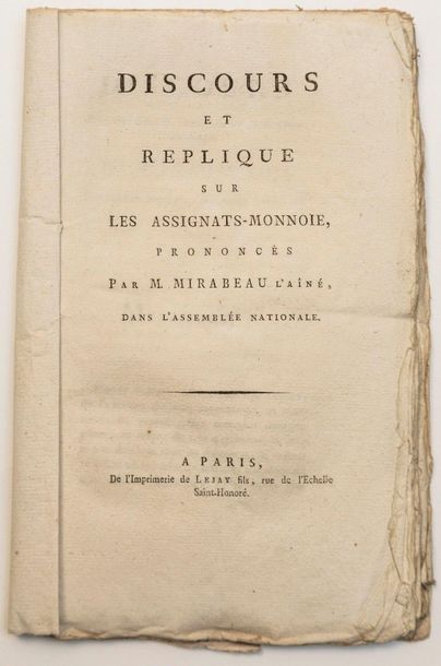 MIRABEAU. MIRABEAU. Seven 1790. 