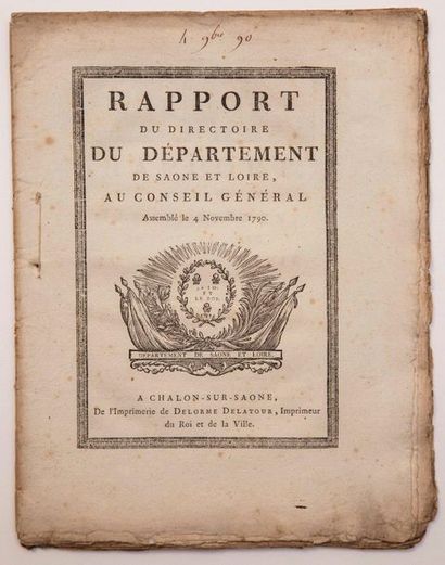 SAÔNE-ET-LOIRE. 1790. 