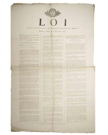 CURRENCY. 1791. CHARENTE MARITIME: 