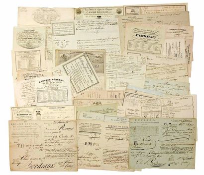 PARIS. Collection of 41 LETTERS OF CARS &...