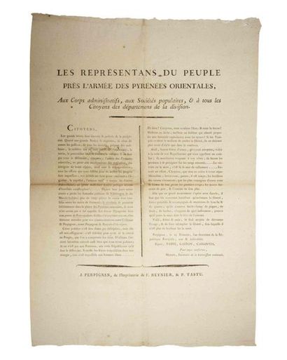 CALL FOR WARMING AGAINST THE ENTRY OF SPANISH...