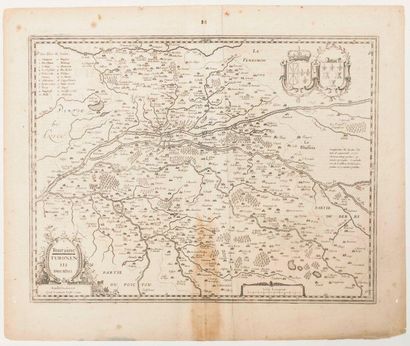 TOURAINE. 17th century map: 