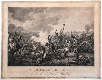 EMPIRE. 1809. DEATH OF MARSHAL LANNES. Engraving...
