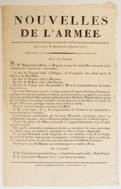 LARGE ARMY. THE EMPEROR NAPOLEON IS IN SAINT...