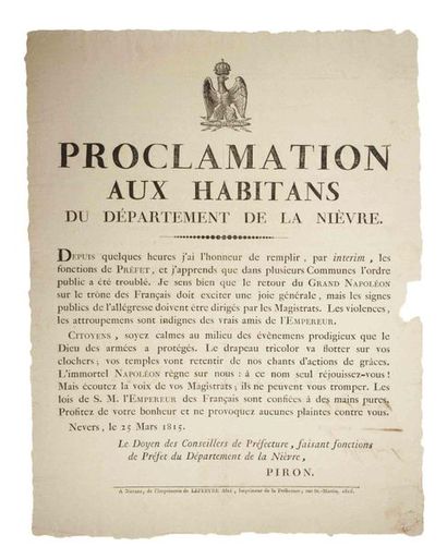 NIÈVRE (THE HUNDRED DAYS). 