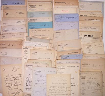 JOURNALIME. PRESS. AUTOGRAPHIES. Set of 128...