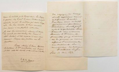 THE ART OF ENGRAVING: 2 Letters addressed...