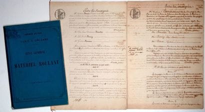 RAILROAD, PARIS, ORLEANS, BORDEAUX. 1845....