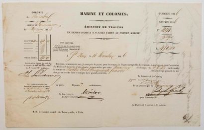 ISLAND OF THE MEETING. 1846. Colony of BOURBON....