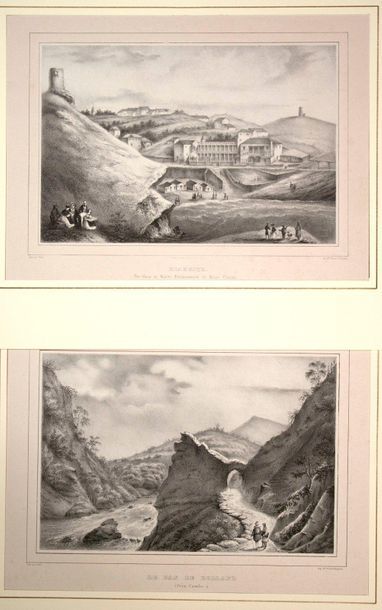 PYRENEES-ATLANTIQUES. 3 Lithographs by VIDAL...