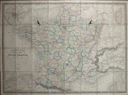 CARTE DE FRANCE & ALGÉRIE 1856. «Nouvelle...