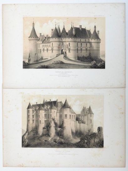 «CHÂTEAUX DE LA VALLÉE DE LA LOIRE.» 7 Planches...