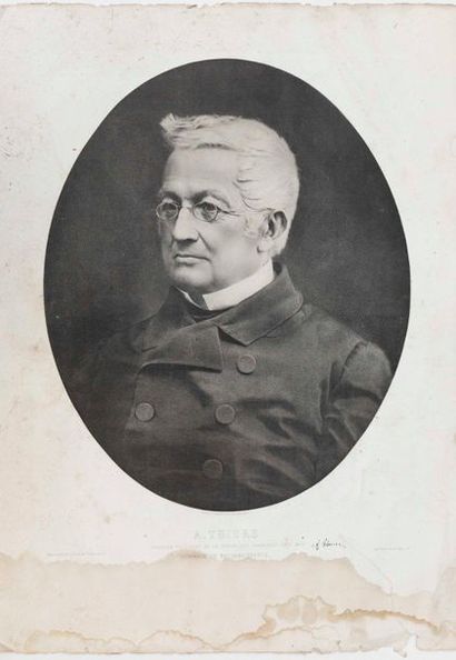 GAMBETTA & THIERS.
2 Grands portraits officiels...