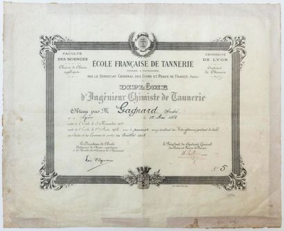 ÉCOLE FRANÇAISE DE TANNERIE. Université de...