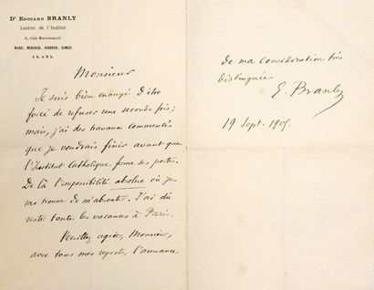 Édouard BRANLY, Physicien
Il imagina en 1890...