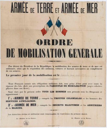 “ORDRE DE MOBILISATION GÉNÉRALE” du Dimanche...