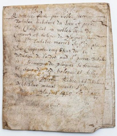 CANTAL. 1438. Family De RIBIER Seigneur de...