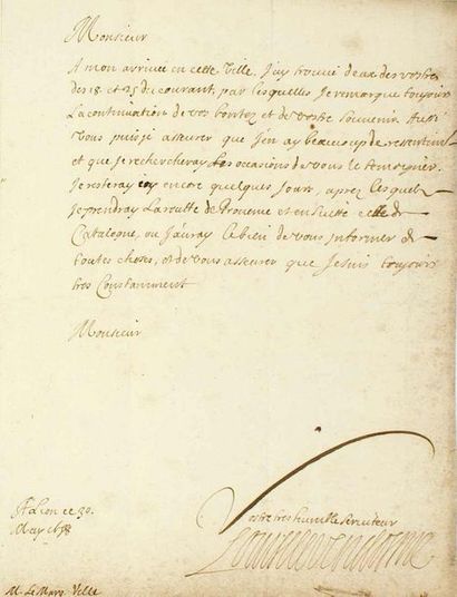 VENDÔME (Louis de BOURBON, 5th Duke-Pair...