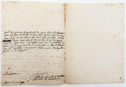 MARINE 1677. HOLLAND WAR. Letter A.S. Damien...