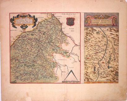 17th century map Duchy of BERRY & LA LIMAGNE...